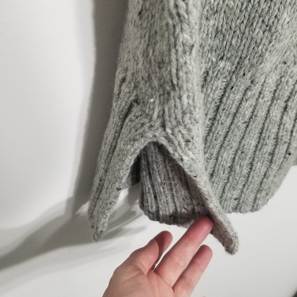 Cynthia Rowley | Gray Knit Cowl Sweater Tunic XS - Picture 4 of 8